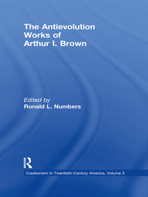 cover image of The Antievolution Works of Arthur I. Brown